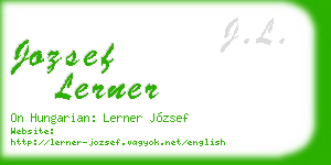 jozsef lerner business card