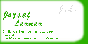 jozsef lerner business card